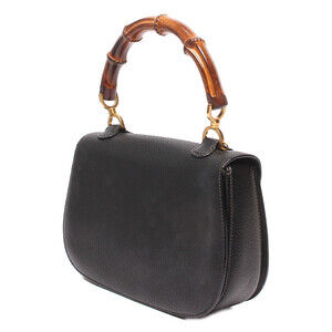 Gucci Handle Shoulder Bamboo Handbag Leather Bag Top